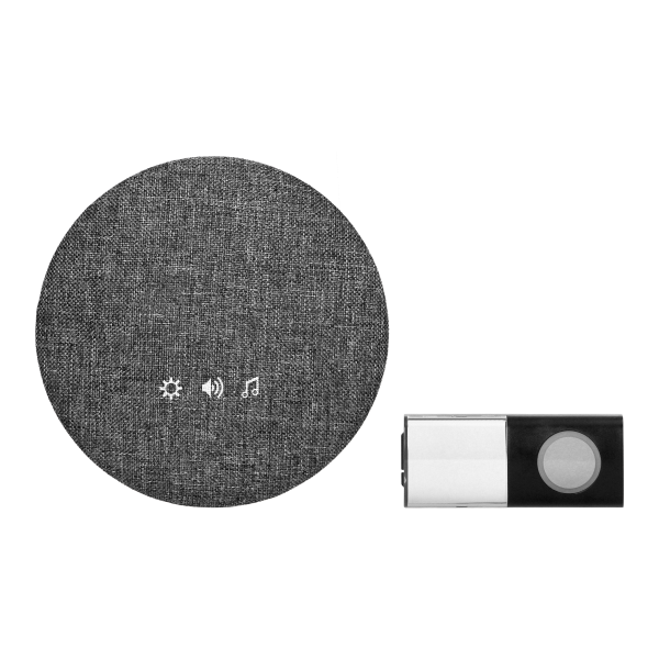 FALANTE DC wireless battery-powered doorbell, learning system, 38 sounds, 200m