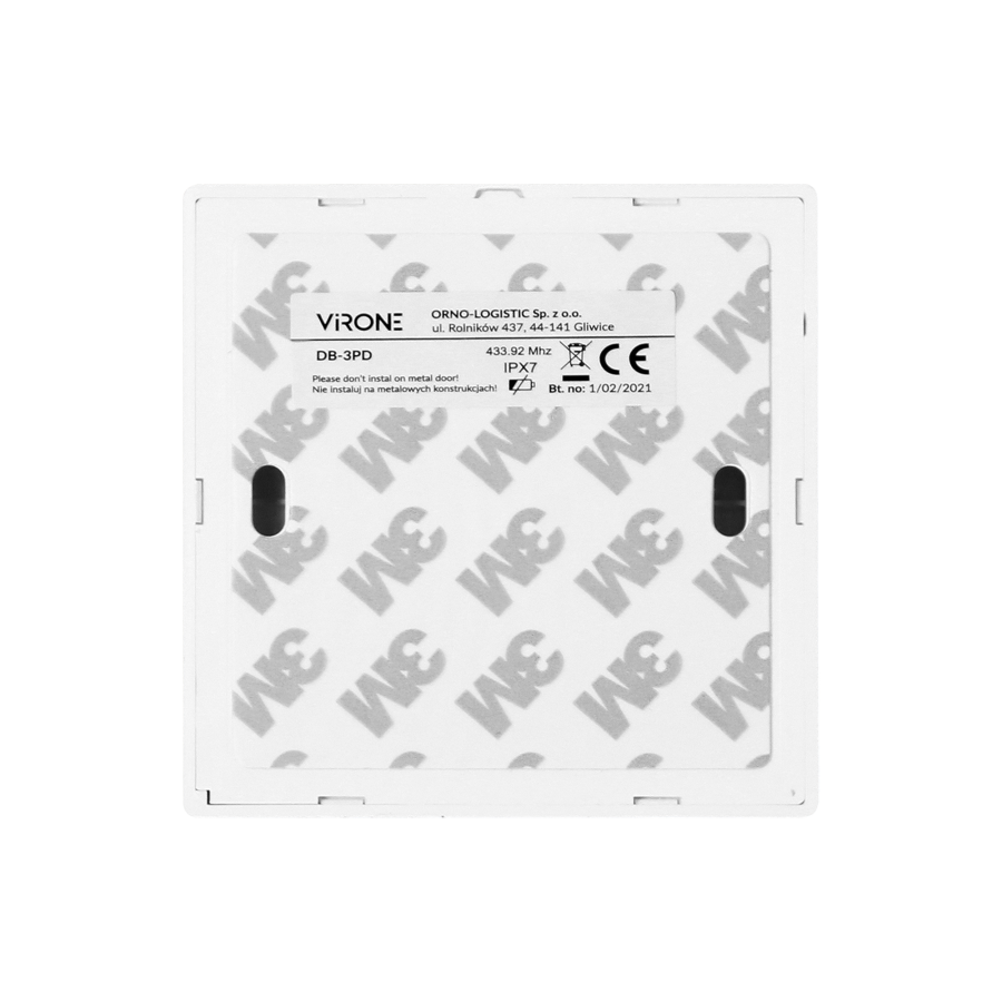 Wireless and battery-free button for the extension of WAYO AC doorbell