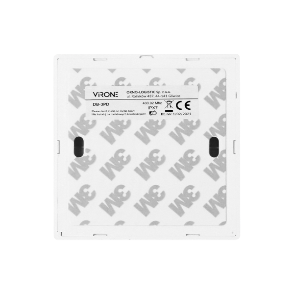 Wireless and battery-free button for the extension of WAYO AC doorbell