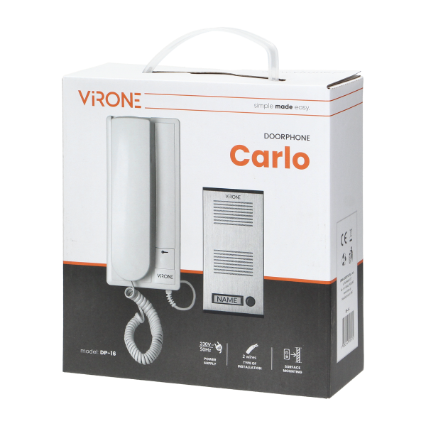 Single-family doorphone, surface-mounted, CARLO