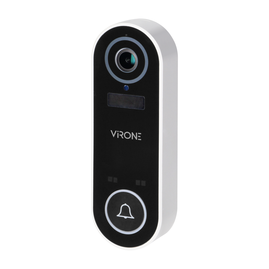 Bezprzewodowy dzwonek wideo LAYO z kamerą wideo Full HD, WiFi i odbiornikiem sieciowym, IP65, komunikacja ze smartfonem z aplika