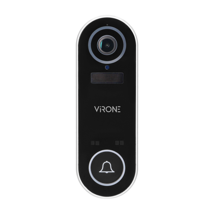 LAYO Wireless video doorbell with Wi-Fi and bell receiver with Full HD video camera, WiFi and network receiver, IP65, communicat