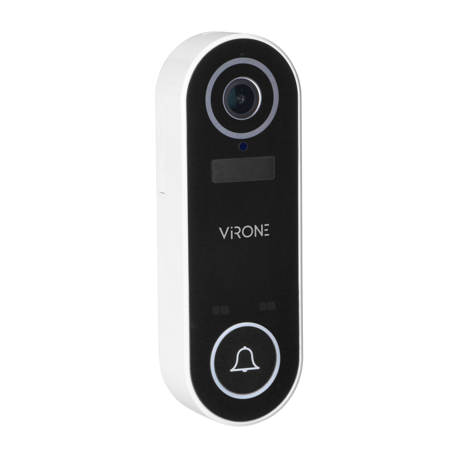 Bezprzewodowy dzwonek wideo LAYO z kamerą wideo Full HD, WiFi i odbiornikiem sieciowym, IP65, komunikacja ze smartfonem z aplika