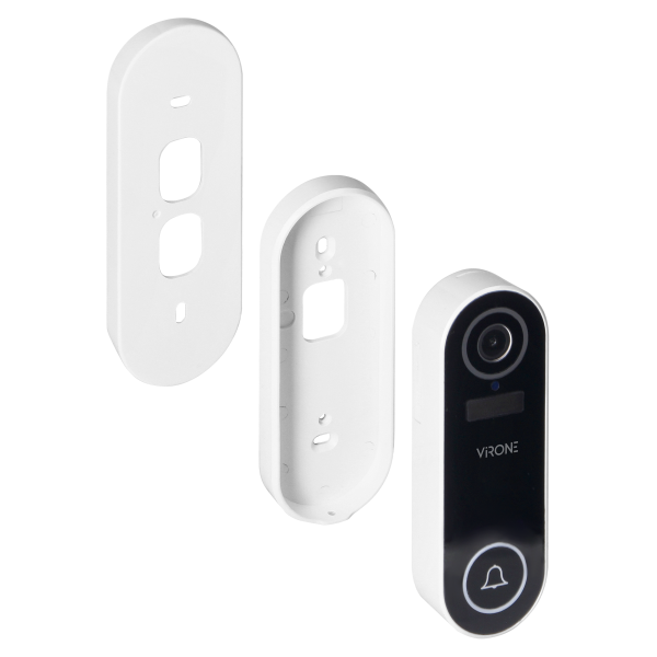 Bezprzewodowy dzwonek wideo LAYO z kamerą wideo Full HD, WiFi i odbiornikiem sieciowym, IP65, komunikacja ze smartfonem z aplika