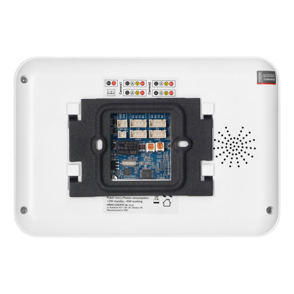 Zestaw wideodomofonowy bezsłuchawkowy, monitor 7" LCD, interkom biały, SETAR