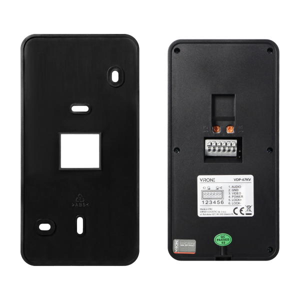 CETI Full HD, video doorphone set, 4-wire, 7", touch screen, Full HD, RFID reader 