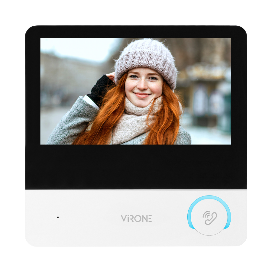 CETI Full HD, video doorphone set, 4-wire, 7", touch screen, Full HD, RFID reader 