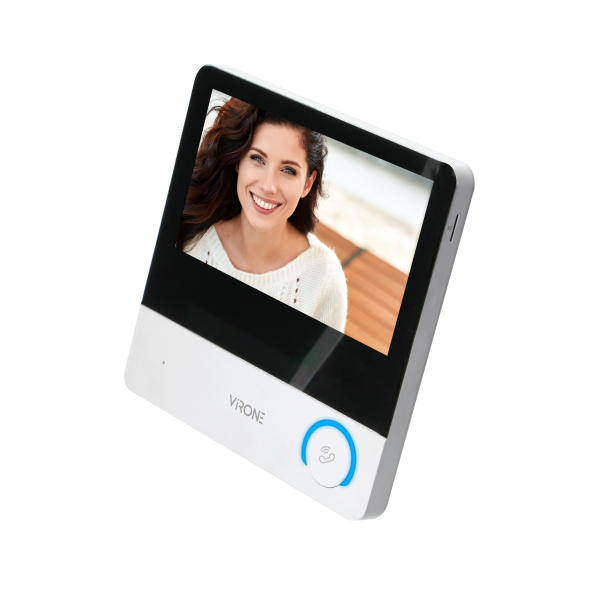 PAVONIS MULTI, zestaw wideodomofonowy dwurodzinny, 4-żyłowy, 7", Wi-Fi, ekran dotykowy, Full HD, RFID