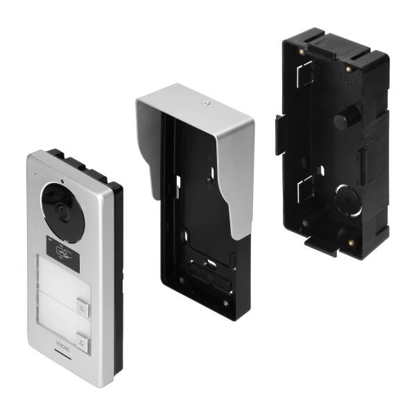 PAVONIS MULTI, zestaw wideodomofonowy dwurodzinny, 4-żyłowy, 7", Wi-Fi, ekran dotykowy, Full HD, RFID