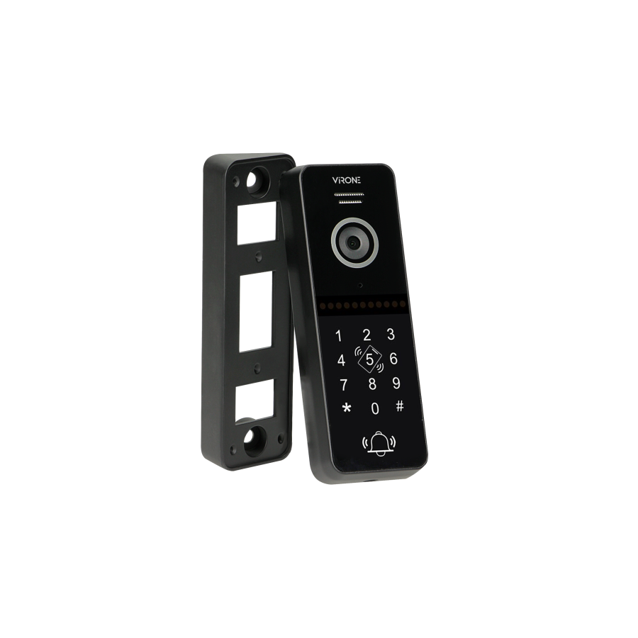 Single-family video camera with code lock, cards and proximity tags reader, for the extension of VIFIS Full HD