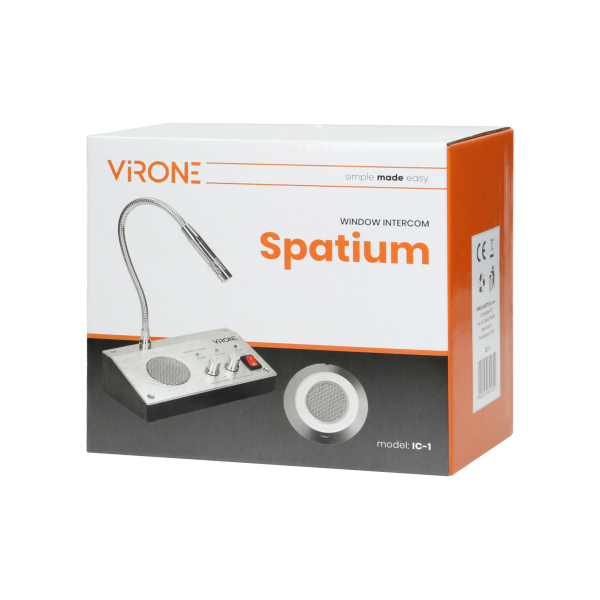 SPATIUM window intercom, wired system for two-way voice communication. SPATIUM window intercom, wired system for two-way voice communication.