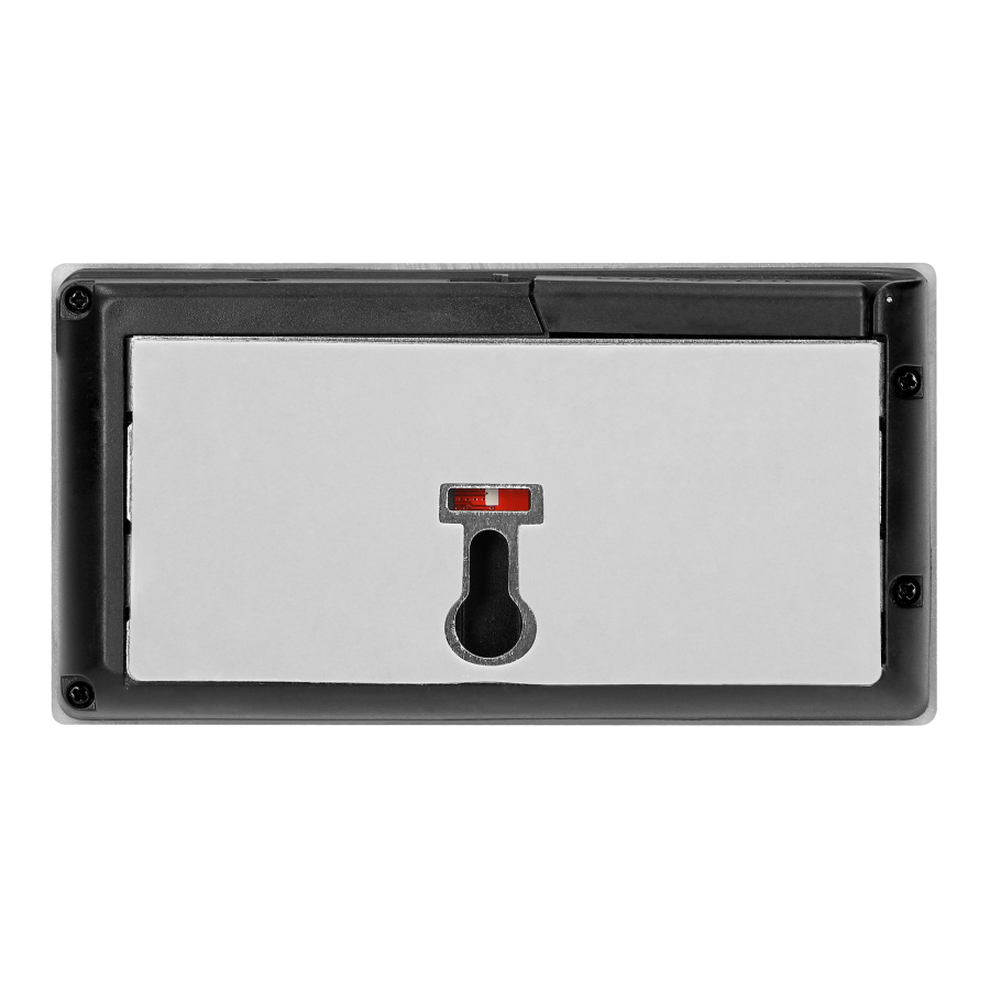 Elektroniczny wizjer do drzwi LCD 3,5", szerokokątny obiektyw, bateryjny, srebrny