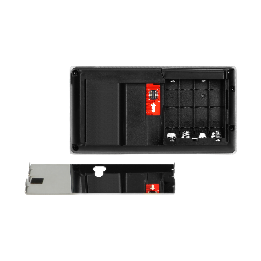 Elektroniczny wizjer do drzwi LCD 3,5", szerokokątny obiektyw, bateryjny, srebrny