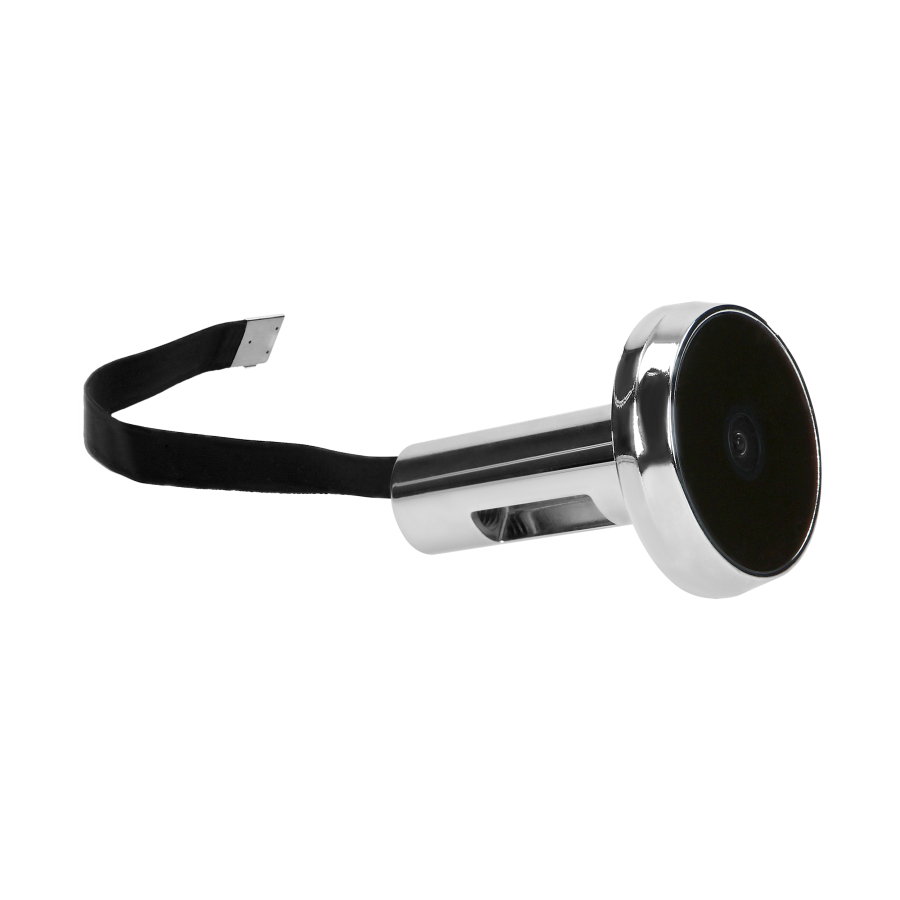 Electronic door viewer LCD 3.5", wide-angle lens, battery-operated, silver
