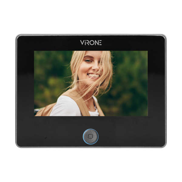 Digital door viewer with camera, motion sensor, SMART function and night lighting