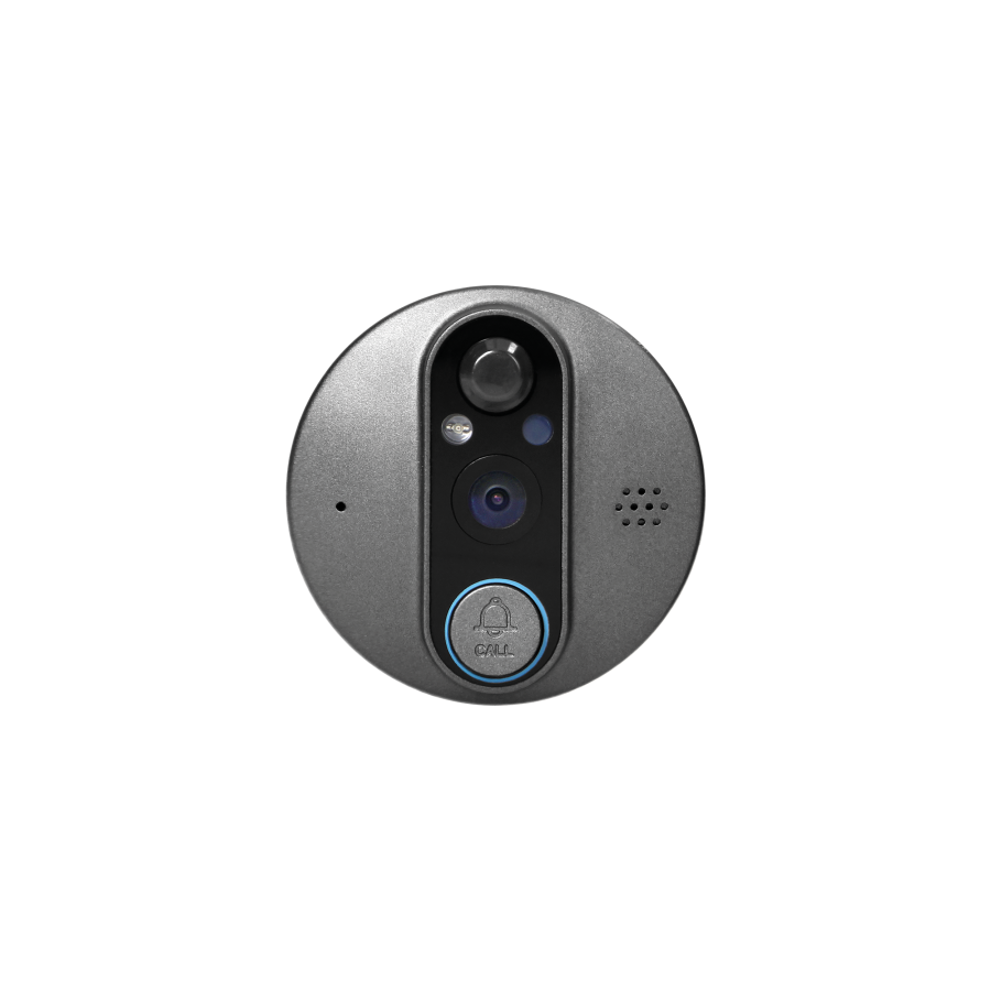 Digital door viewer with camera, motion sensor, SMART function and night lighting