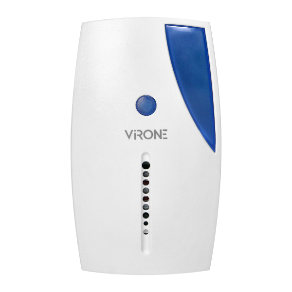 Welcome system with wireless sound and light signaling