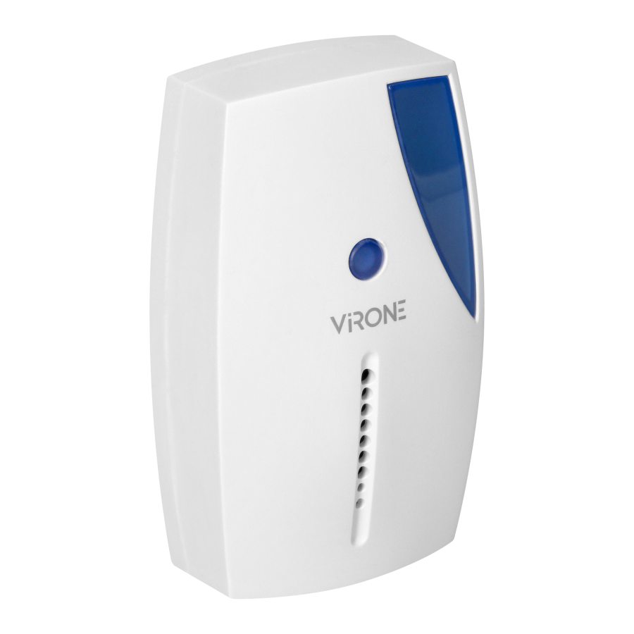 Welcome system with wireless sound and light signaling