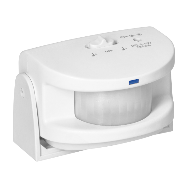 Welcome system with wireless sound and light signaling