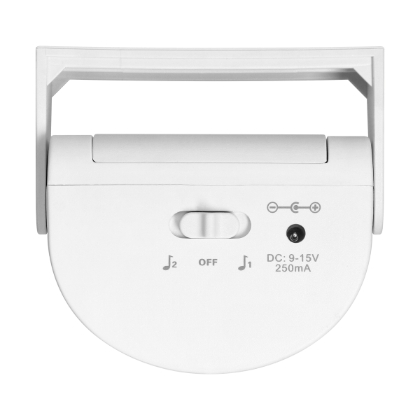 Welcome system with wireless sound and light signaling