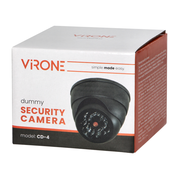 Dummy security CCTV camera with infrared, battery-powered, MINI. Dummy security CCTV camera with infrared, battery-powered, MINI.