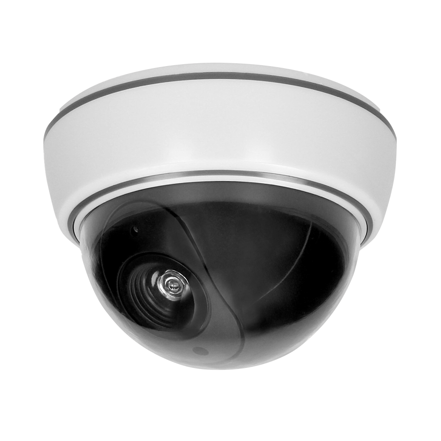 Fake Camera, Dummy Camera CCTV Surveillance System With Realistic Red LED Flashing Light For Outdoor And Indoor Warning Sticker 1 Pack Black 1215236466