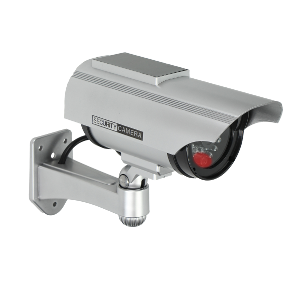 Dummy CCTV security camera with solar panel. Dummy CCTV security camera with solar panel.