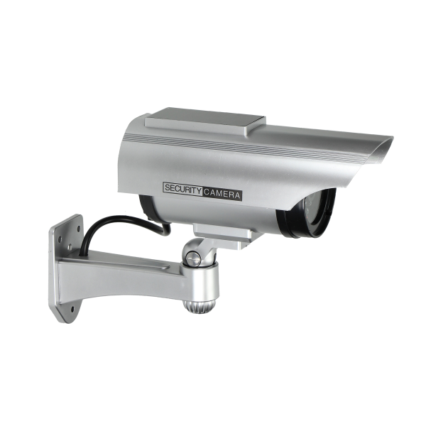 Dummy CCTV security camera with solar panel. Dummy CCTV security camera with solar panel.