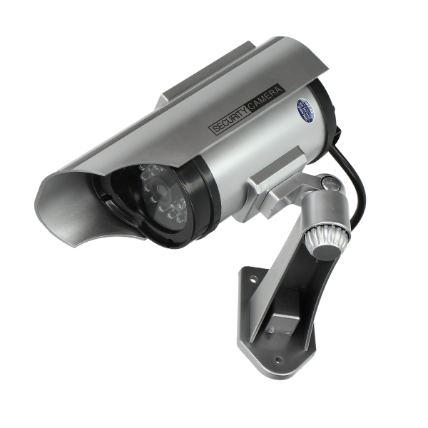 Dummy CCTV security camera with solar panel. Dummy CCTV security camera with solar panel.