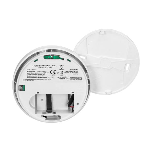 Bateryjny czujnik dymu, 9V DC, BSI Bateryjny czujnik dymu, 9V DC, BSI