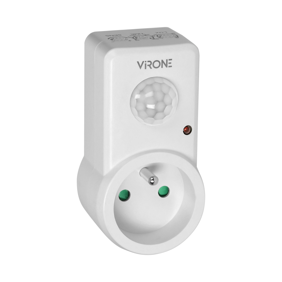 Plug-in motion detector, 120°  IP20, 280W