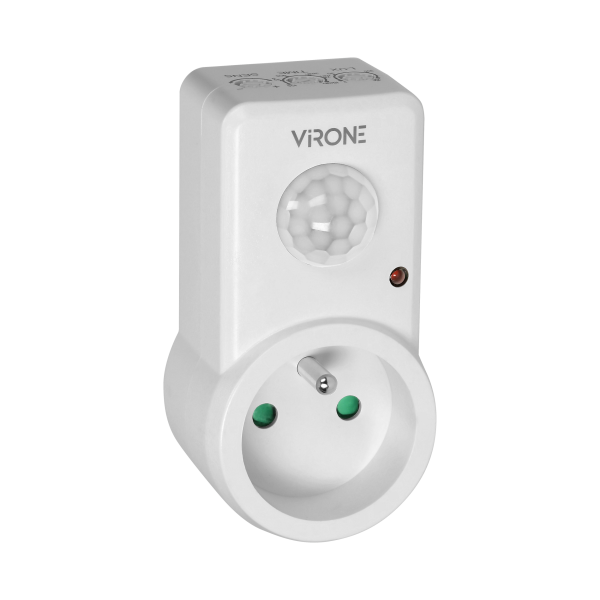 Plug-in motion detector, 120°  IP20, 280W