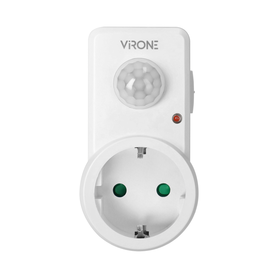 Plug-in motion detector, 120°, IP20, 280W, Schuko