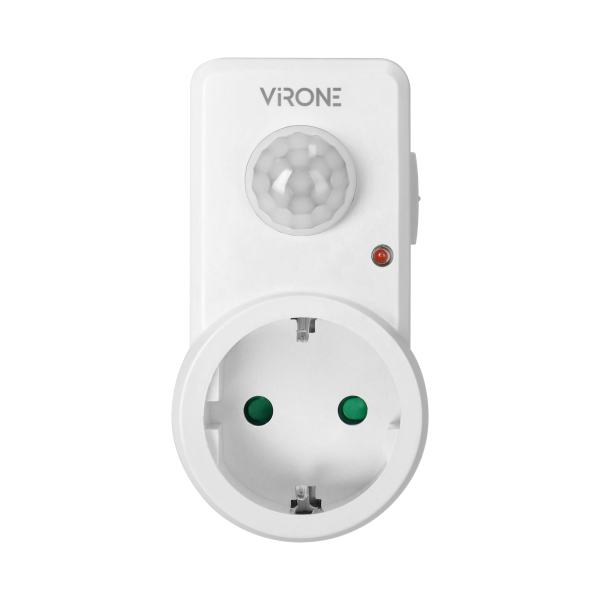 Plug-in motion detector, 120°, IP20, 280W, Schuko