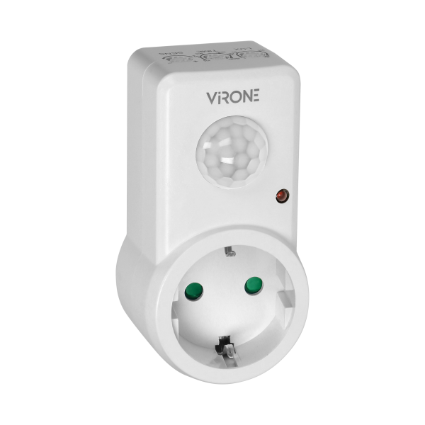 Plug-in motion detector, 120°, IP20, 280W, Schuko