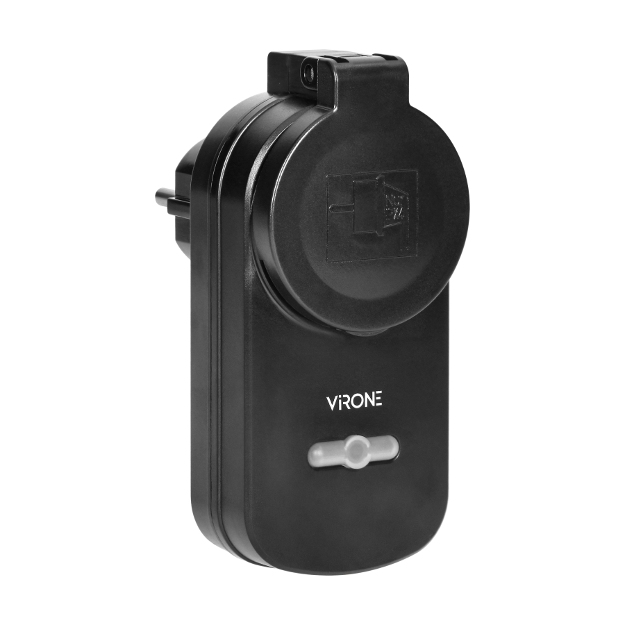 Set of wireless sockets with a remote control unit, 2+1, IP44, Schuko