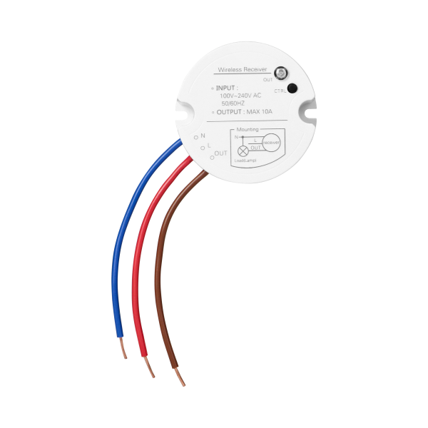 Bezprzewodowy bezbateryjny włącznik z odbiornikiem