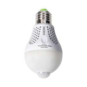 NAMIB LED PIR 7W A60, żarówka z PIR 7W, 600lm, 4000K