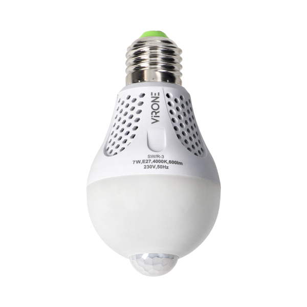 NAMIB LED PIR 7W A60, żarówka z PIR 7W, 600lm, 4000K NAMIB LED PIR 7W A60, żarówka z PIR 7W, 600lm, 4000K