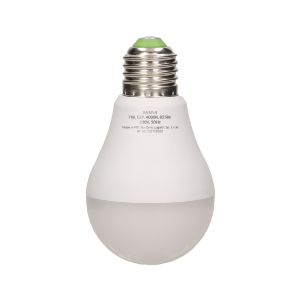 THAR LED NEW 7W A60, żarówka z mikrofalowym czujnikiem ruchu, 600lm, 4000K, E27 THAR LED NEW 7W A60, żarówka z mikrofalowym czujnikiem ruchu, 600lm, 4000K, E27