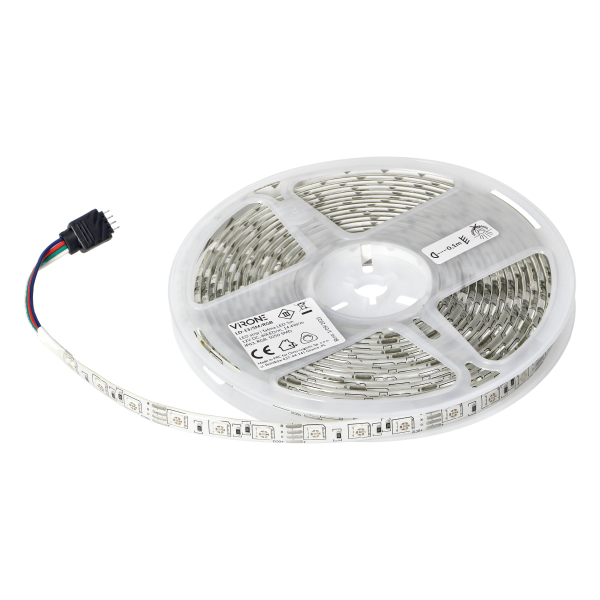 LED strip 12V, 5050, 60L/m, 210lm/m, 14,4W/m, IP63, RGB, 5m LED strip 12V, 5050, 60L/m, 210lm/m, 14,4W/m, IP63, RGB, 5m