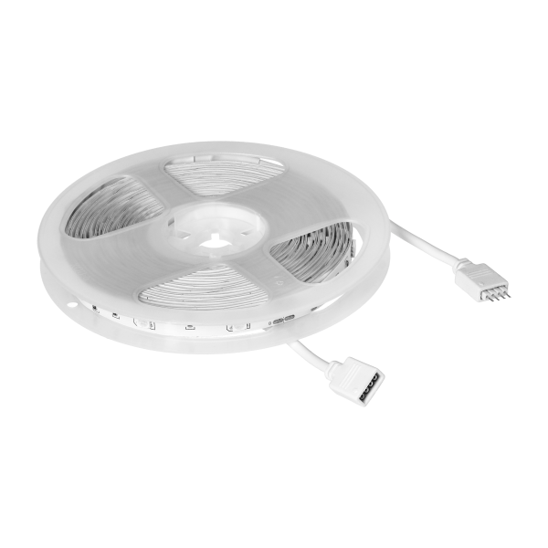Zestaw taśma LED 12V 30L/m 100lm/m 7.2W/m IP20 RGB 5m + Sterownik RGB + Zasilacz 12V