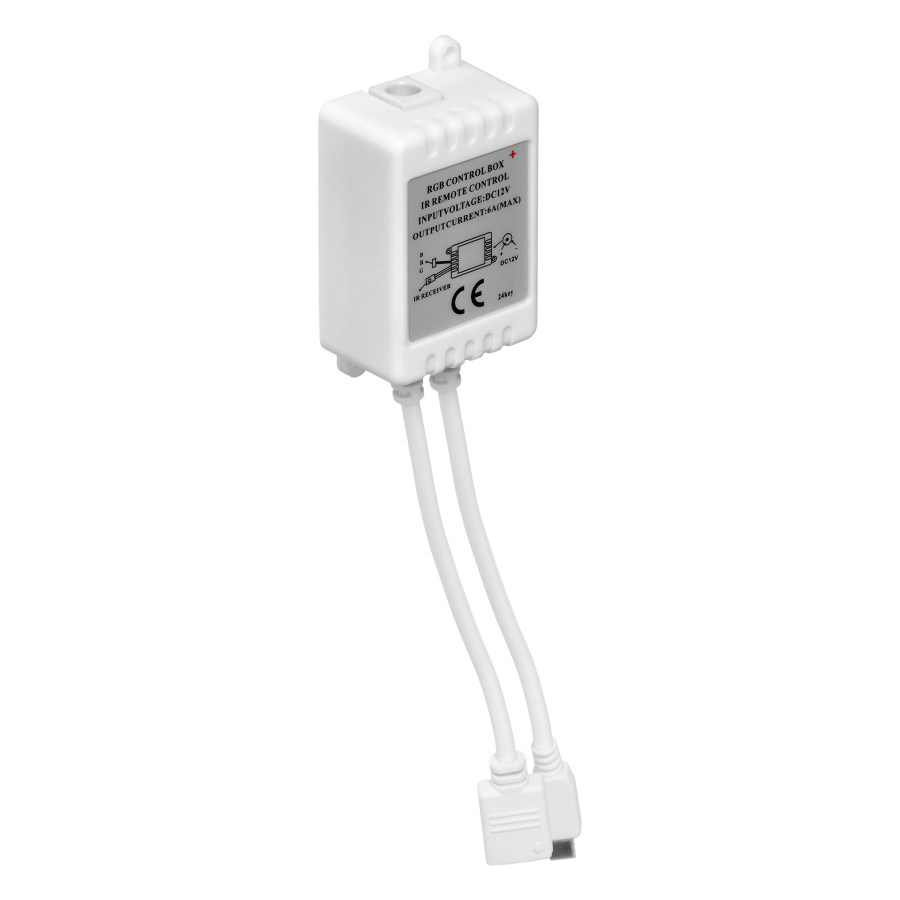 Zestaw taśma LED 12V 30L/m 100lm/m 7.2W/m IP20 RGB 5m + Sterownik RGB + Zasilacz 12V