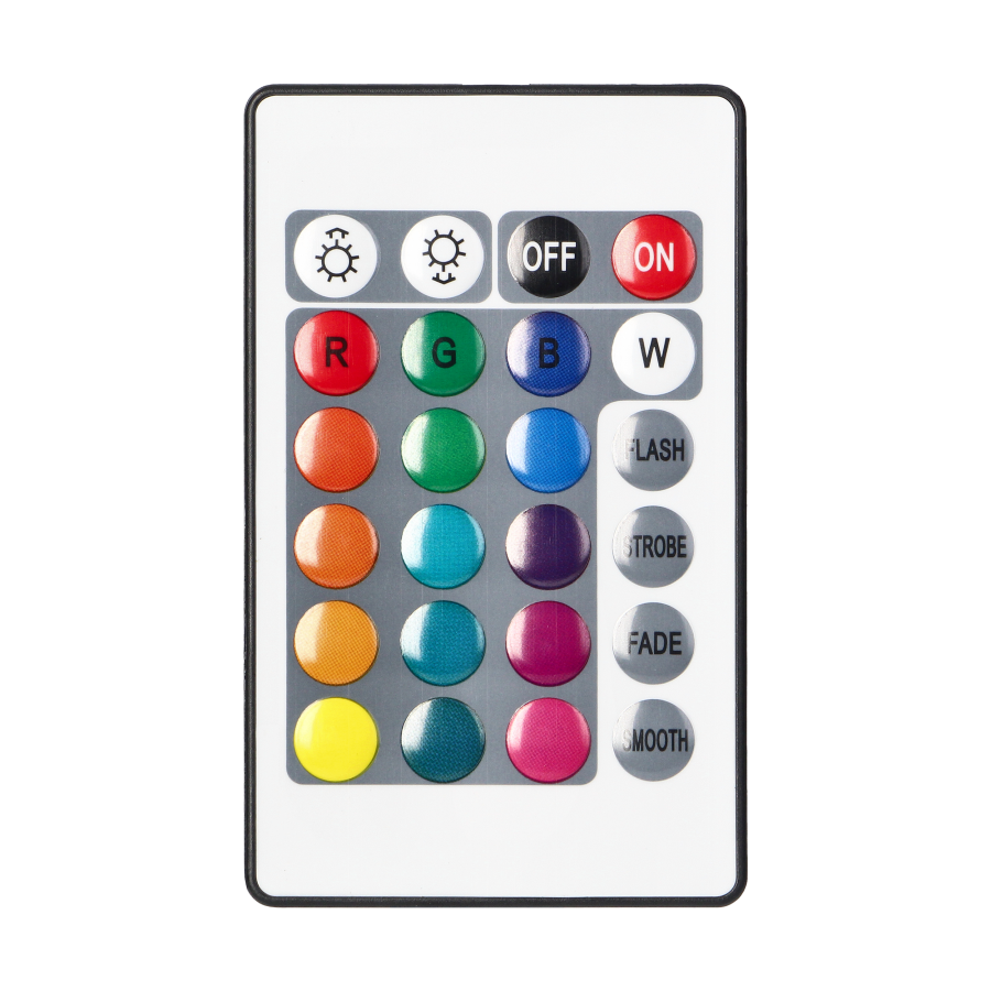 Set of LED strip 12V 30L/m 100lm/m 7.2W/m IP20 RGB 5m + RGB controller  + 12V power supply