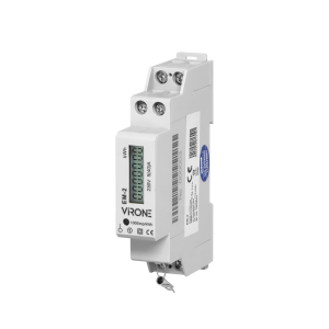 Single-phase energy meter, 40A, impulse output, 1 module, DIN TH-35mm