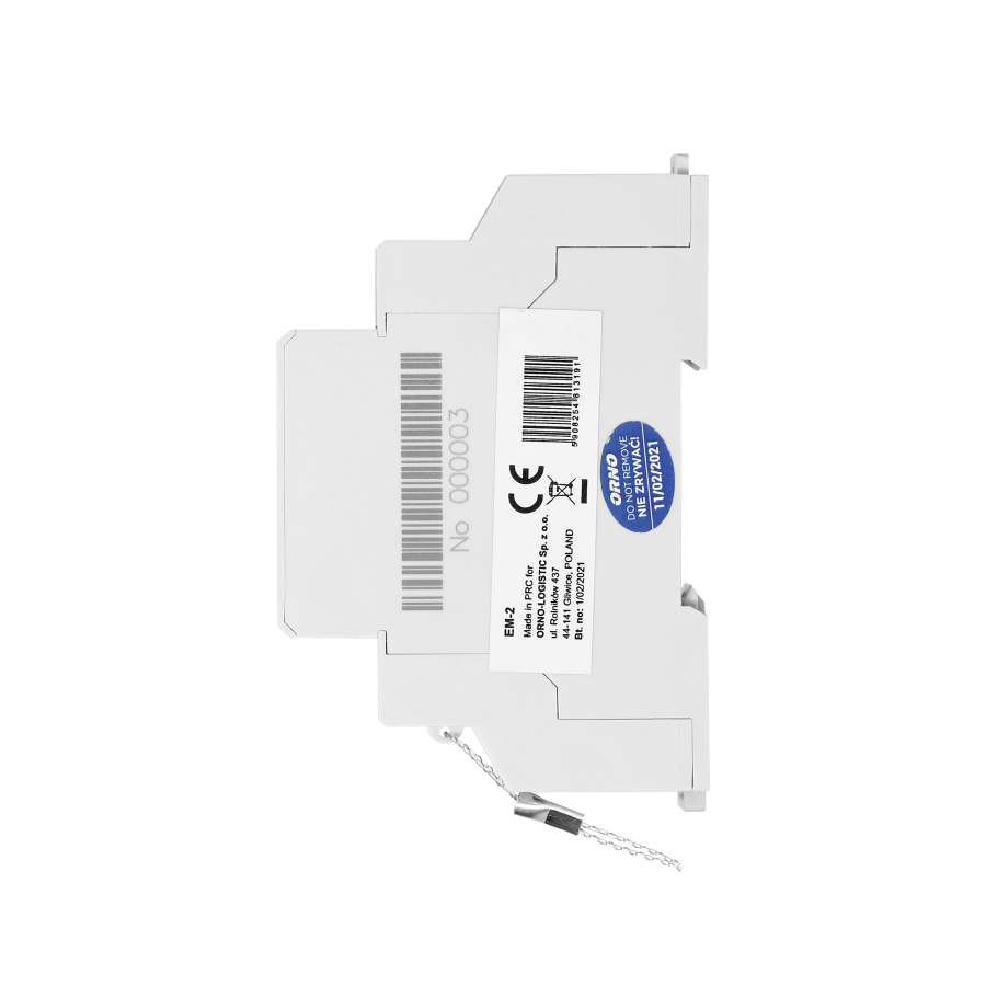 Single-phase energy meter, 40A, impulse output, 1 module, DIN TH-35mm