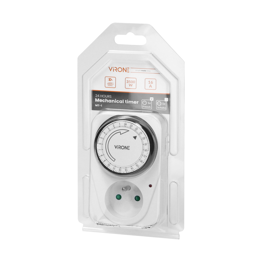 Plug-in mechanical timer