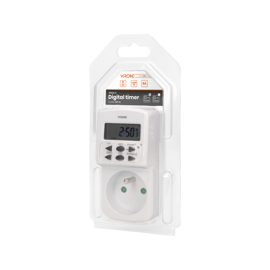 Mini digital timer, 10 programs