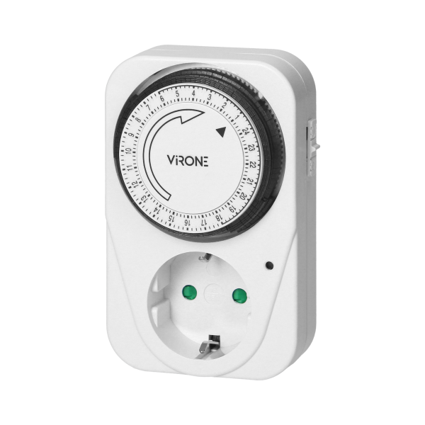 Plug-in mechanical timer, max. 3500W, Schuko Plug-in mechanical timer, max. 3500W, Schuko