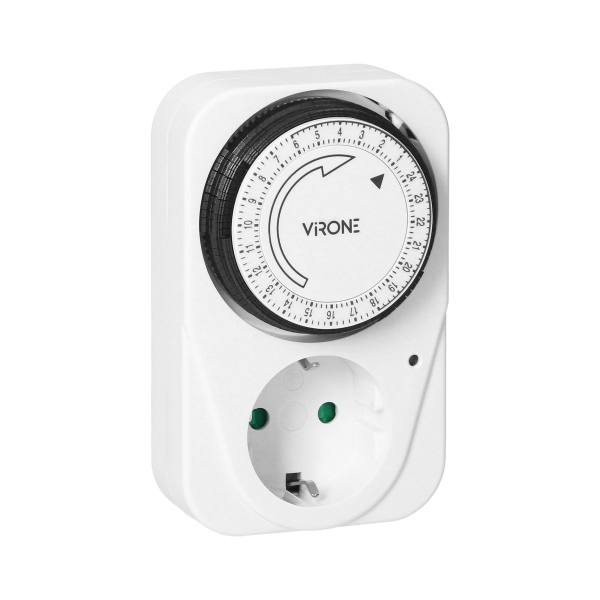 Plug-in mechanical timer, max. 3500W, Schuko Plug-in mechanical timer, max. 3500W, Schuko